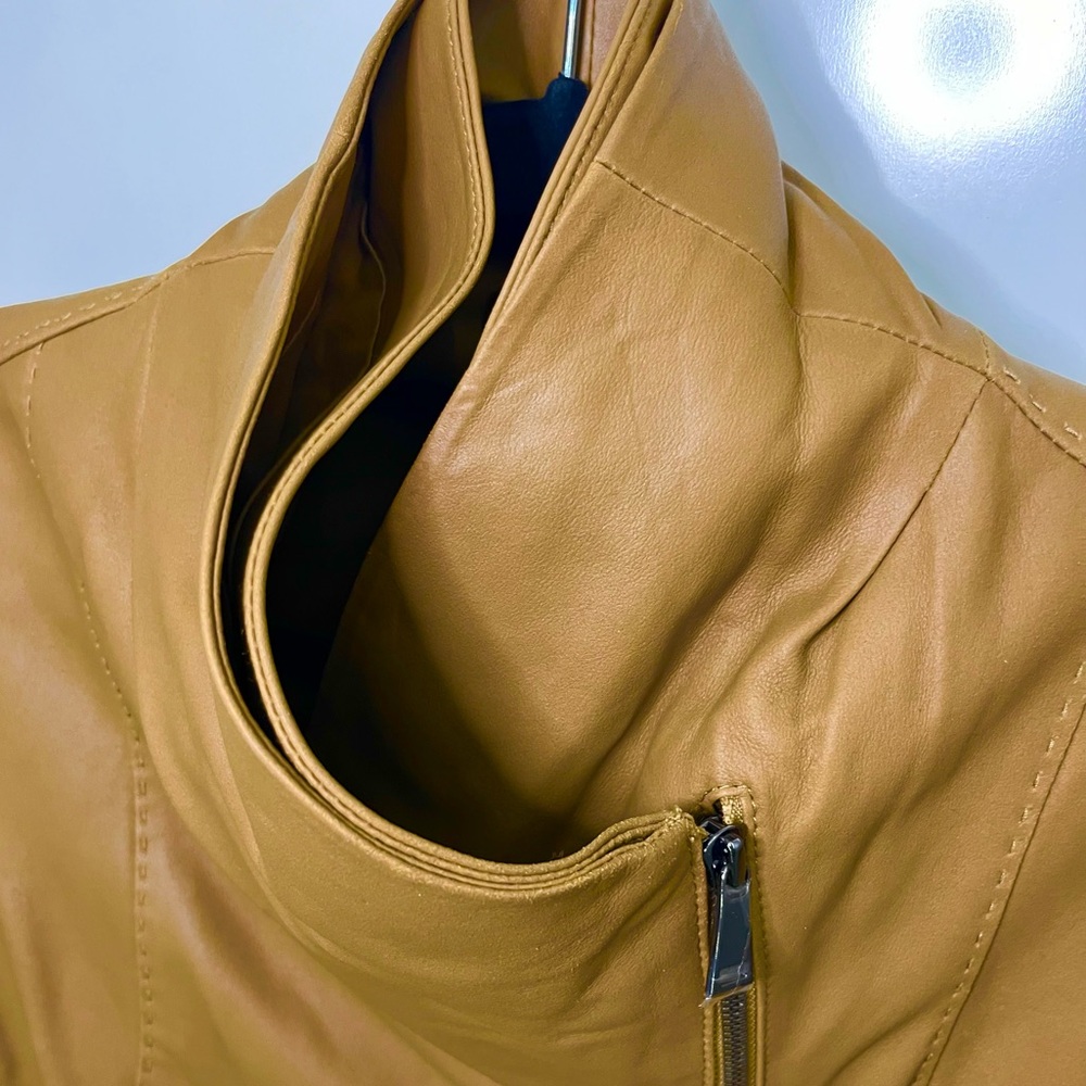 Vince NWOT Goat Leather Moto Jacket Size XS - Picture 5 of 11
